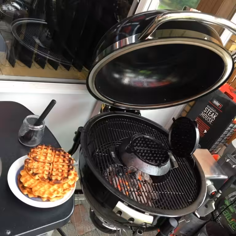 Brød i Weber´s Vaffel- og sandwichjern