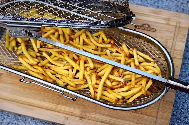 Pommes Frittes på Rotisseri fra grillen
