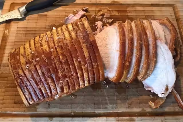 Flæskesteg på Kamado Joe