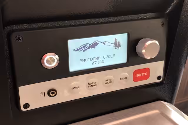 Første opstart af min Traeger Timberline 850 Shutdown