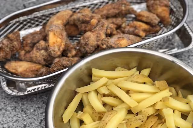 Hotwings - Kyllingmix i kurv på Rotisseri IMG 5336