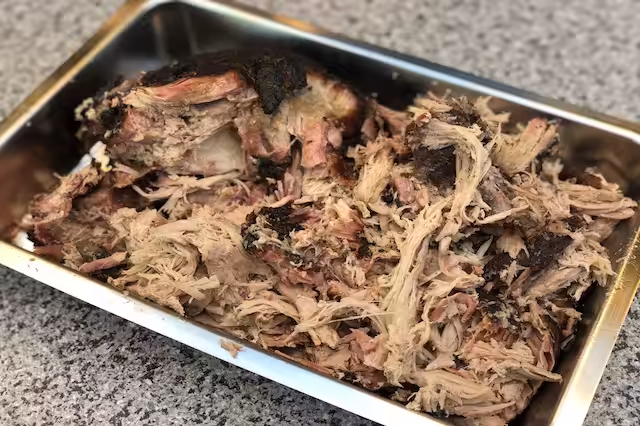 Trukket nakkefilet som er blevet til Pullet Pork