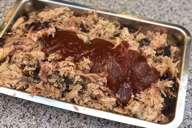 Trukket Pullet Pork med BBQ sauce 