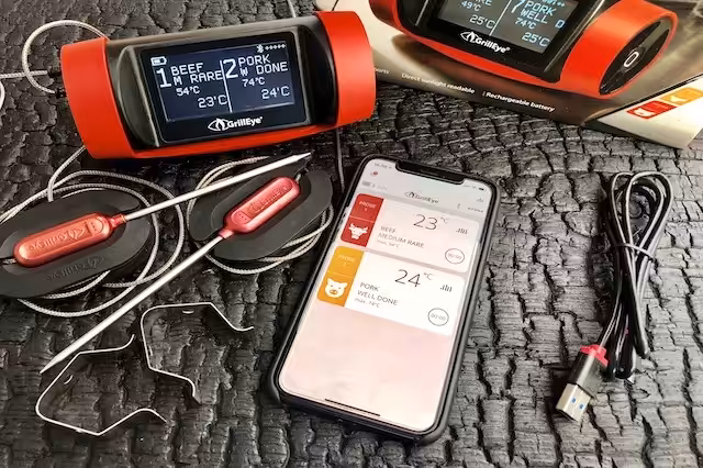 GrillEye Pro Plus – Test af det nye WiFi – Bluetooth grilltermometer