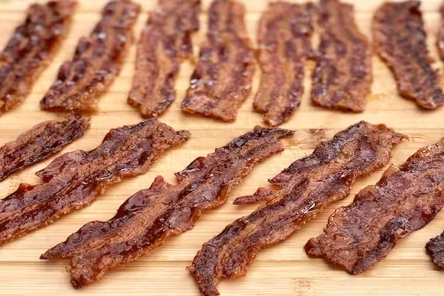 Karamelliseret Bacon Jerky - verdens bedste Bacon slik IMG 8745