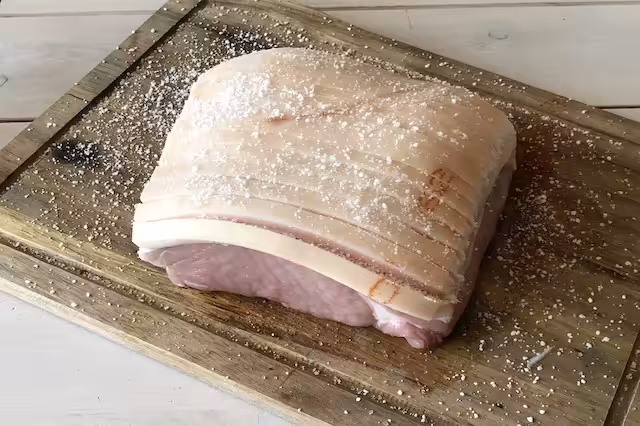 Flæskesteg med kokkesalt