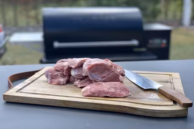 Trimmede Svinekæber med Njord Chefknife