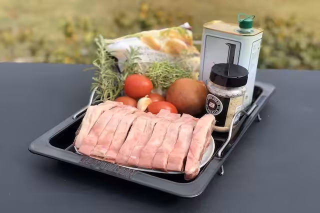 Ingredienser til Lammekoteletter i fad