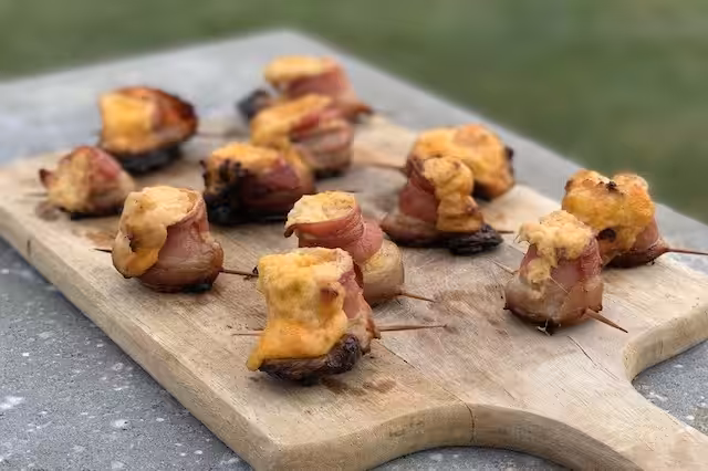 De færdig grillede Pig Shots