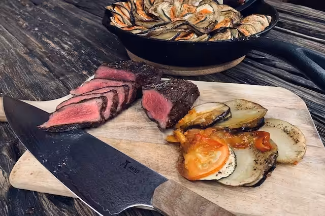 Entercote med Ratatouille som tilbehør