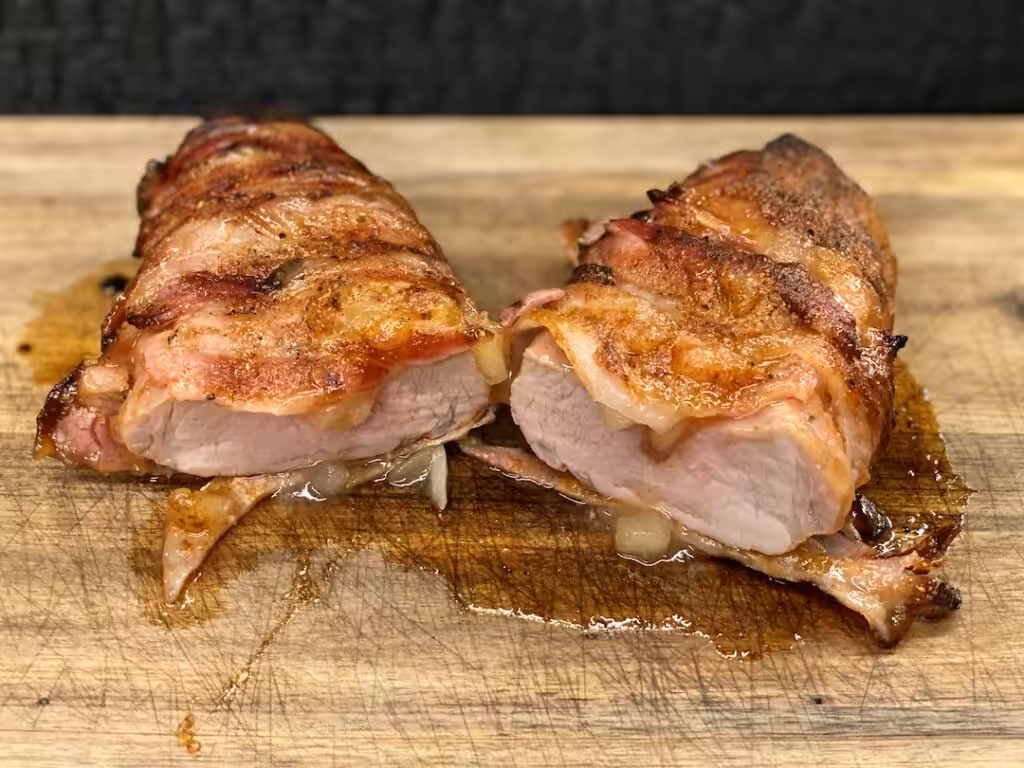 Bacon Wrapped Pork Tenderloin - Svienmørbrad IMG 6950 1024x768