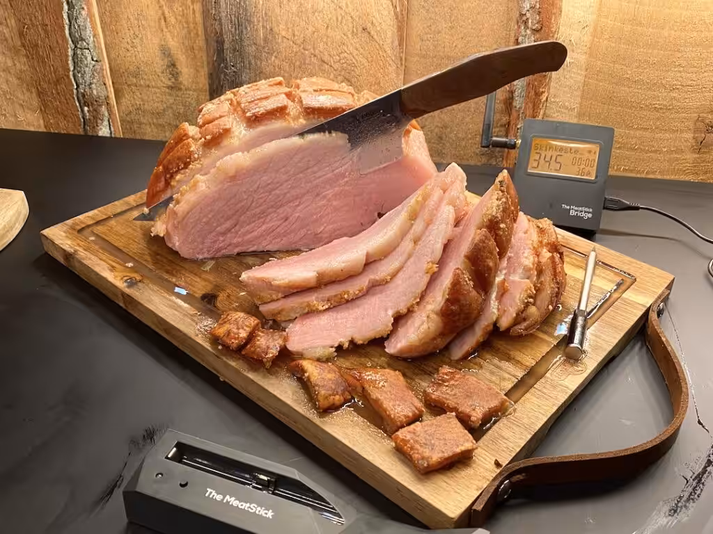 Duroc Skinkesteg med Anso Njord og Meatstik