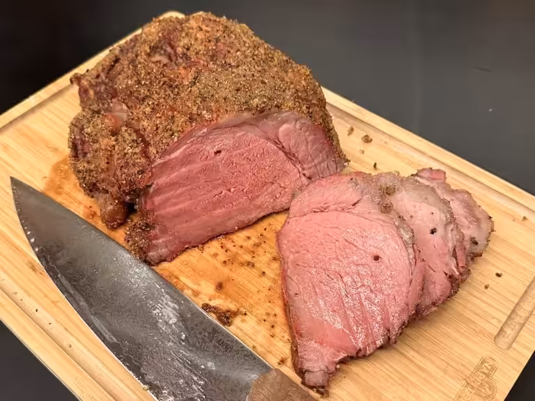 Peber Crustet Ball Tip på Traeger grill