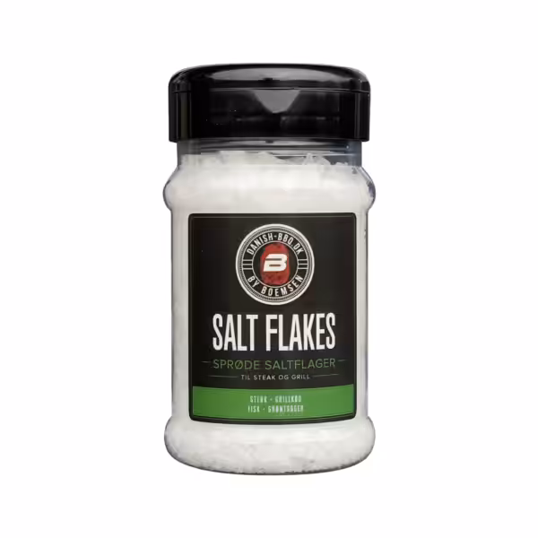 Salt Flakes sprøde saltflager til steak, grillkød, fisk og grøntsager 180 g
