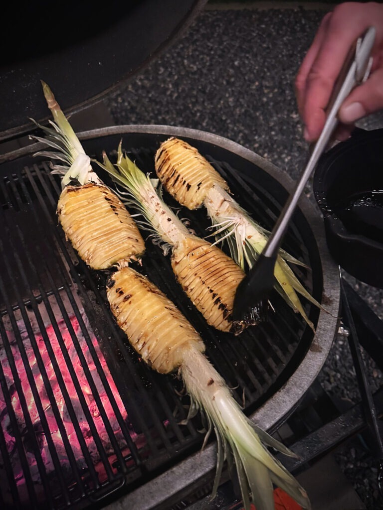 Grillet Ananas et Tropisk Grilldessert