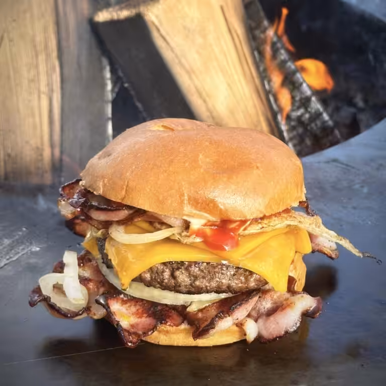 Smash Burger – Flame grilled på plancha grill