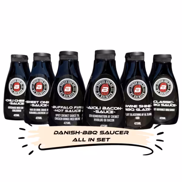 Danish BBQ Sauce All in set 6x 425ml