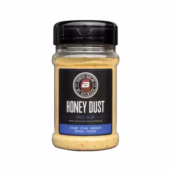 Honey Dust sød BBQ rub med honning til spareribs og kylling 230 g