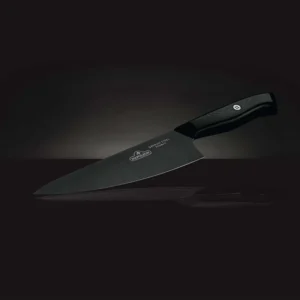 Napoleon Phantom kokkekniv med sort klinge og sort håndtag