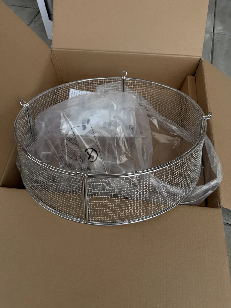 Rustfrit gnistfang til Napoleon Timberwolf 57 cm pakket ud